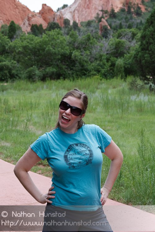 Julia Miller in Garden of the Gods Park in Colorado Springs, CO